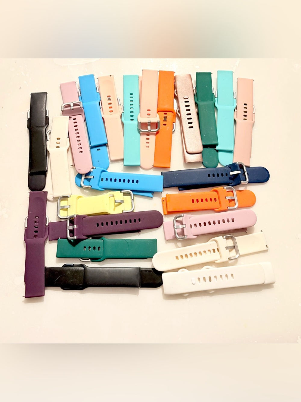 Silicone Replacement Smartwatch Band - Multicolor Bundle of 23pc